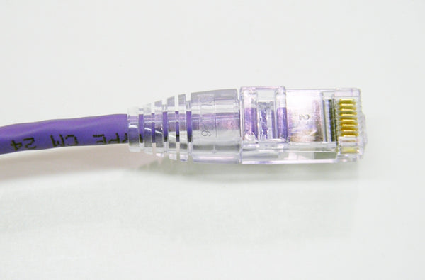 Datcom Assured Ethernet Cat6 purple patch cable x 7 feet