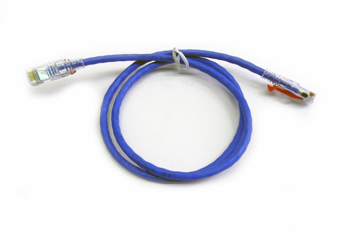 Datcom Assured Cat5e lockable blue patch cable x 10 feet