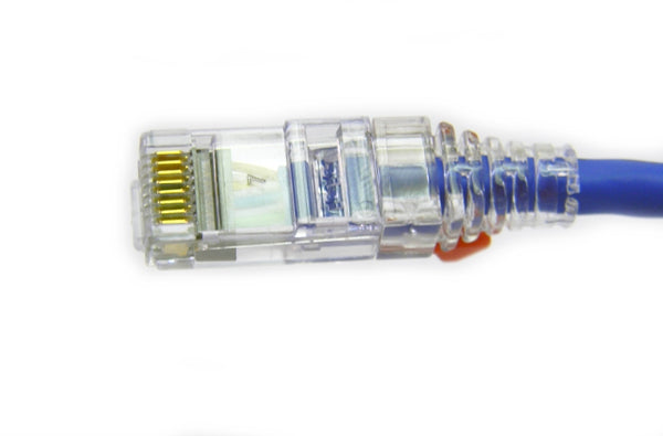 Datcom Assured Cat5e lockable blue patch cable x 3 feet