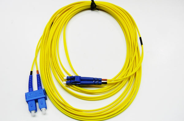 Datcom Assured LC/SC OS2 SM 2mm fiber patch cord x 35ft