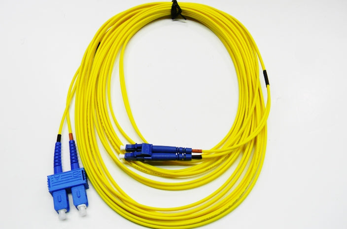 Datcom Assured LC/SC OS2 SM 2mm fiber patch cord x 30ft
