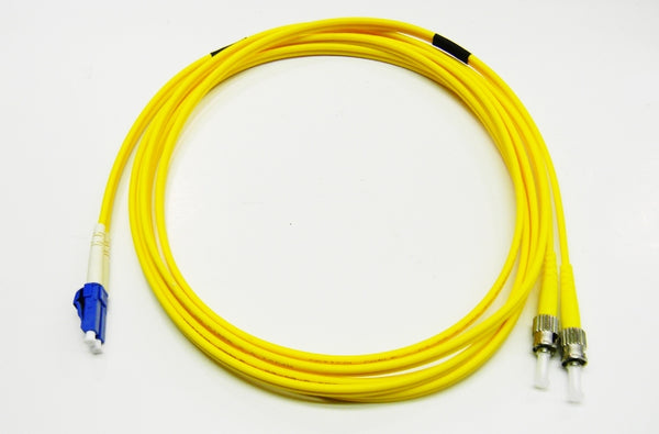 Datcom Realm LC/ST OS2 SM 3mm fiber patch cord x 10ft