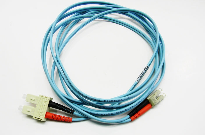 Datcom Assured LC/SC OM3 MM 3mm fiber patch cord x 10ft