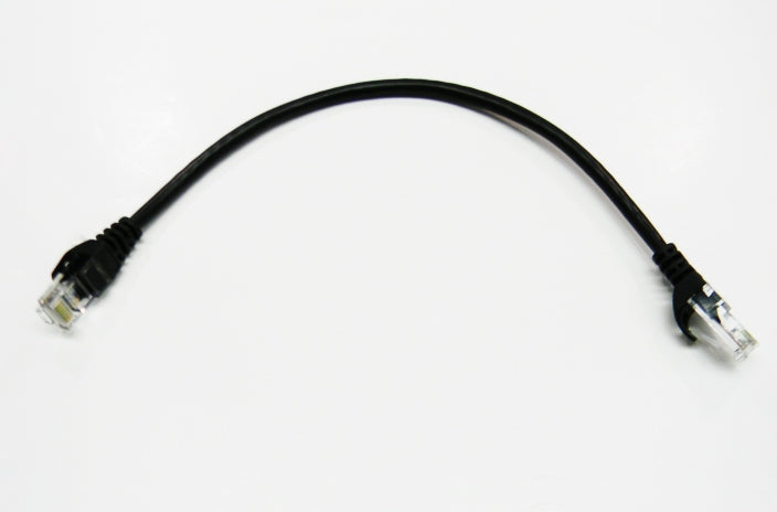 Datcom Realm Ethernet Cat5e black patch cable x 1 foot
