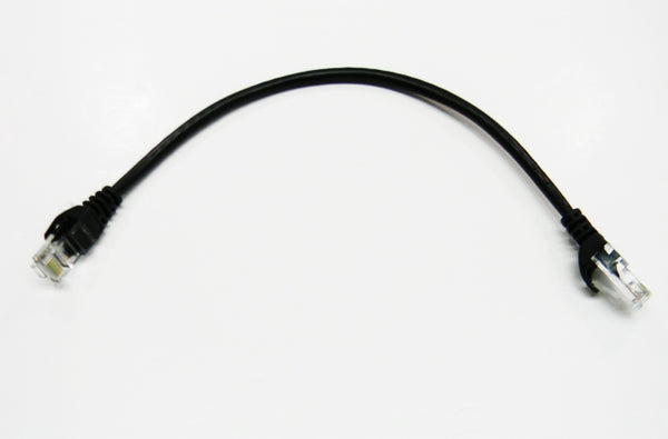 Datcom Realm Ethernet Cat5e black patch cable x 1 foot