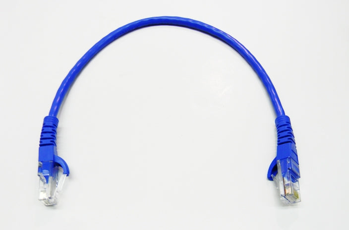Datcom Realm Ethernet Cat5e blue patch cable x 1 foot