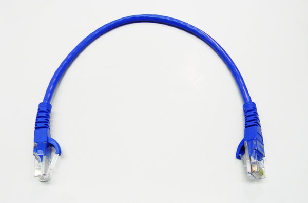 Datcom Realm Ethernet Cat5e blue patch cable x 1 foot