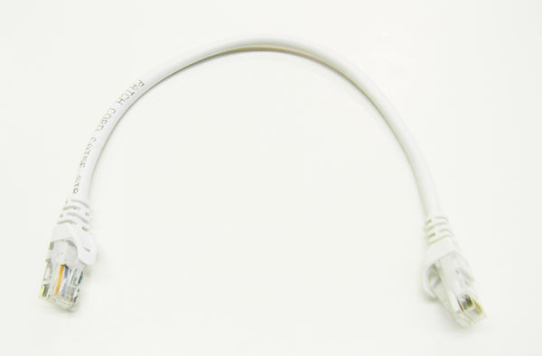 Datcom Realm Ethernet Cat5e white patch cable x 1 foot