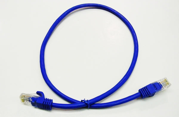 Datcom Realm Ethernet Cat5e blue patch cable x 3 feet