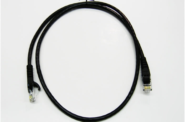 Datcom Realm Ethernet Cat5e black patch cable x 3 feet