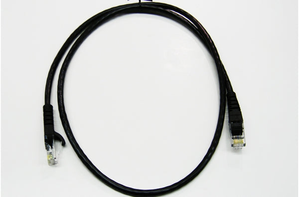 Datcom Realm Ethernet Cat5e black patch cable x 3 feet