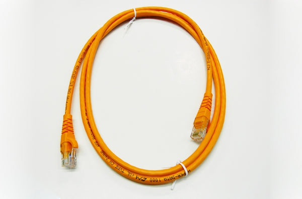 Datcom Realm Ethernet Cat5e orange patch cable x 4 feet