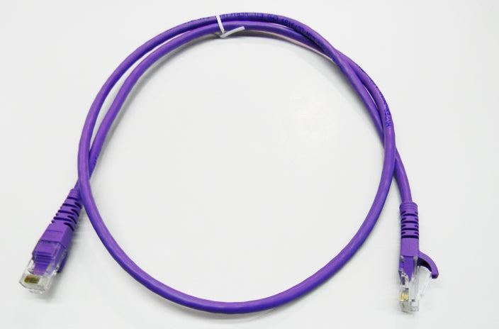 Datcom Realm Ethernet Cat5e purple patch cable x 2 feet
