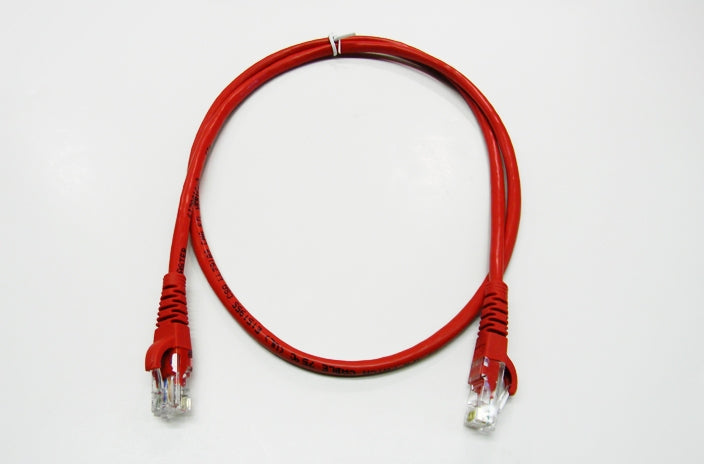 Datcom Realm Ethernet Cat5e red patch cable x 1 foot