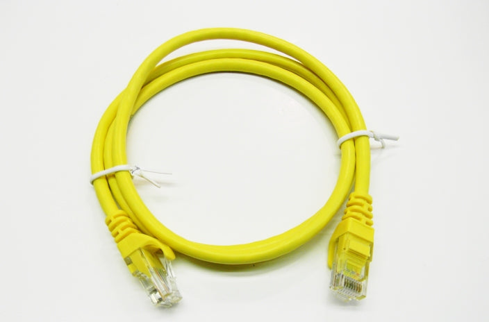 Datcom Realm Ethernet Cat5e yellow patch cable x 3 feet