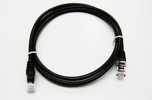 Datcom Realm Ethernet Cat5e black patch cable x 4 feet