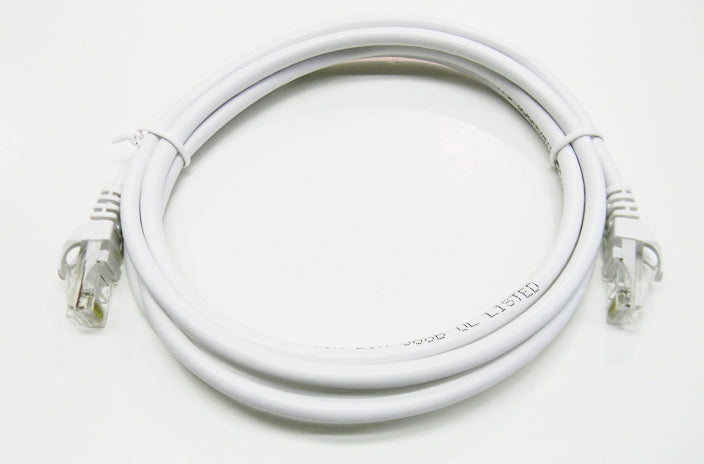 Datcom Realm Ethernet Cat5e white patch cable x 6 feet
