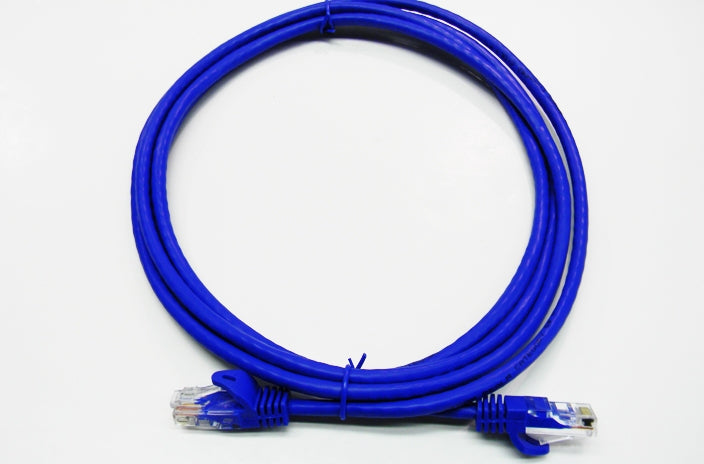 Datcom Realm Ethernet Cat5e blue patch cable x 7 feet