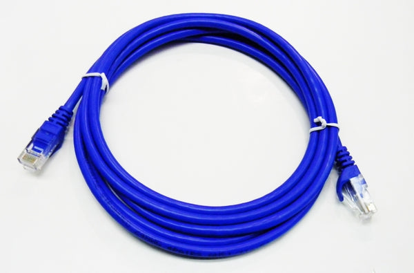 Datcom Realm Ethernet Cat5e blue patch cable x 8 feet