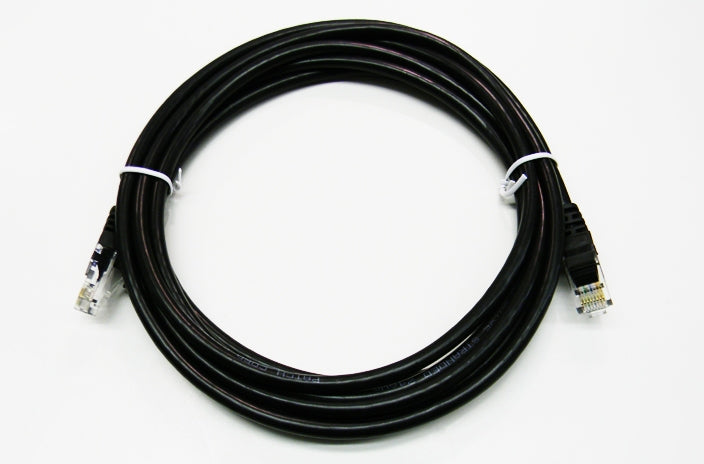 Datcom Realm Ethernet Cat5e black patch cable x 8 feet