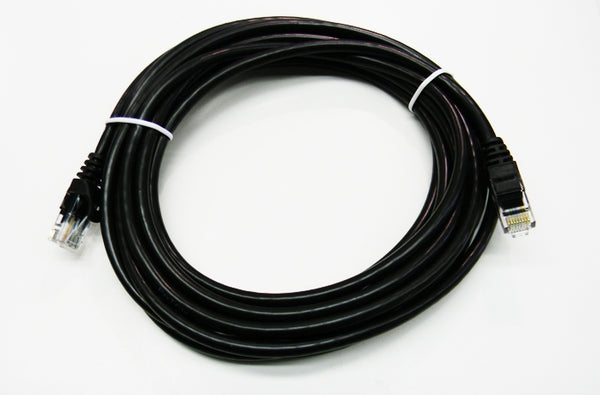 Datcom Realm Ethernet Cat5e black patch cable x 15 feet
