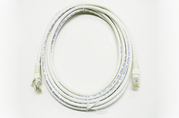 Datcom Realm Ethernet Cat5e white patch cable x 15 feet