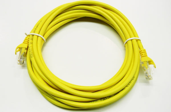 Datcom Realm Ethernet Cat5e yellow patch cable x 15 feet
