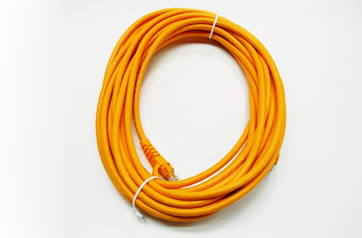Datcom Realm Ethernet Cat5e orange patch cable x 35 feet