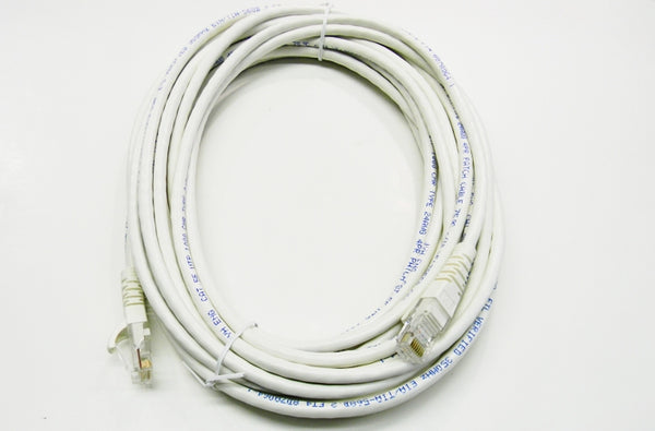 Datcom Realm Ethernet Cat5e white patch cable x 25 feet