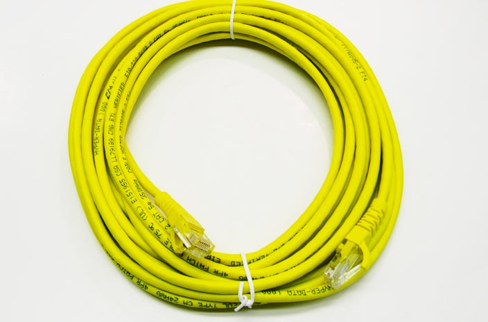 Datcom Realm Ethernet Cat5e yellow patch cable x 25 feet