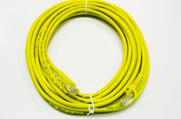 Datcom Realm Ethernet Cat5e yellow patch cable x 35feet