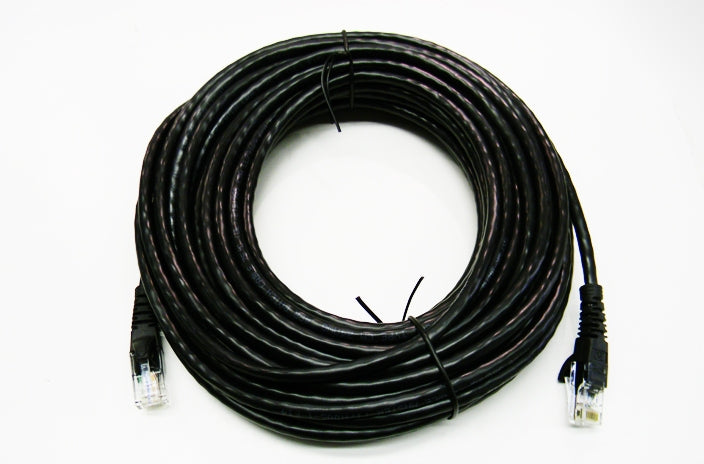 Datcom Realm Ethernet Cat5e black patch cable x 50 feet