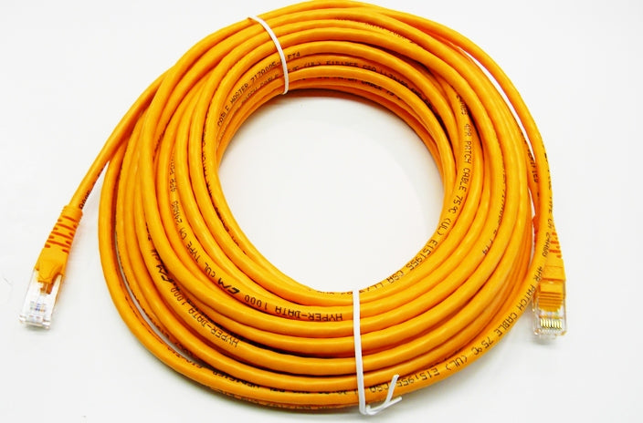 Datcom Realm Ethernet Cat5e orange patch cable x 50 feet