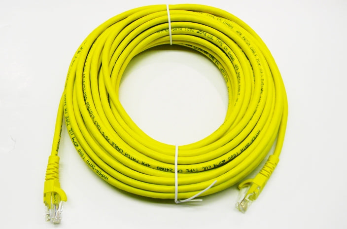Datcom Realm Ethernet Cat5e yellow patch cable x 50 feet