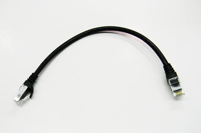 Datcom Realm Ethernet Cat6 black patch cable x 6 inches