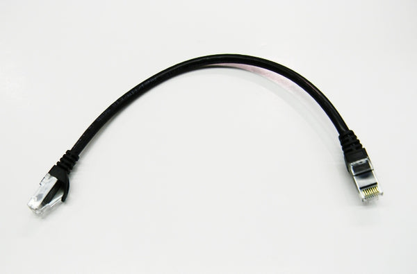 Datcom Realm Ethernet Cat6 black patch cable x 6 inches