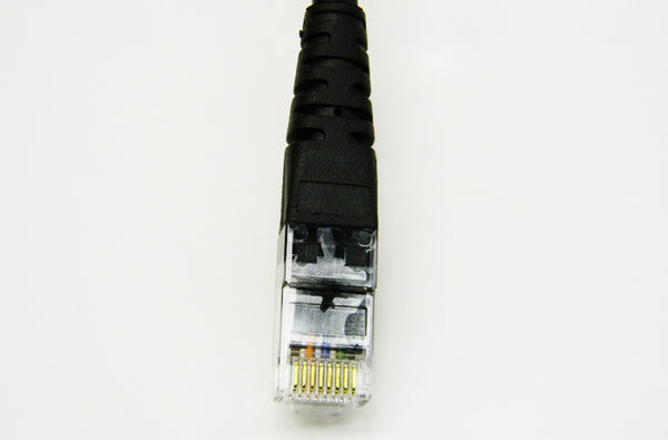 Datcom Realm Ethernet Cat6 black patch cable x 6 inches