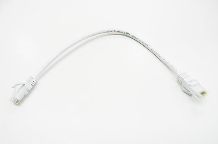 Datcom Realm Ethernet Cat6 white patch cable x 1 foot