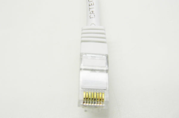 Datcom Realm Ethernet Cat6 white patch cable x 14 feet