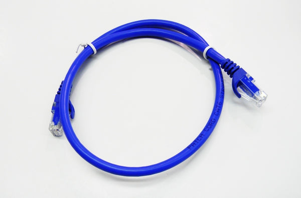 Datcom Realm Ethernet Cat6 blue patch cable x 8 inches