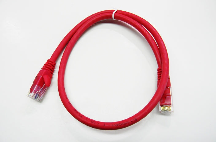 Datcom Realm Ethernet Cat6 red patch cable x 7 feet