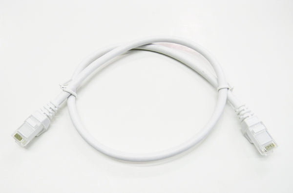 Datcom Realm Ethernet Cat6 white patch cable x 2 feet