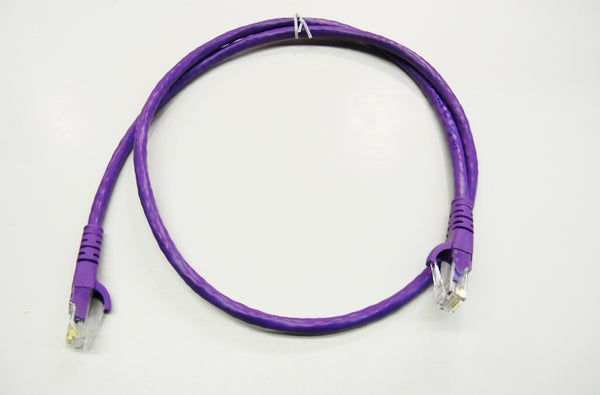 Datcom Realm Ethernet Cat6 purple patch cable x 2 feet
