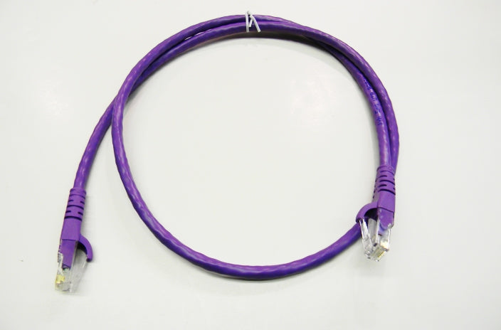 Datcom Realm Ethernet Cat6 purple patch cable x 8 inches