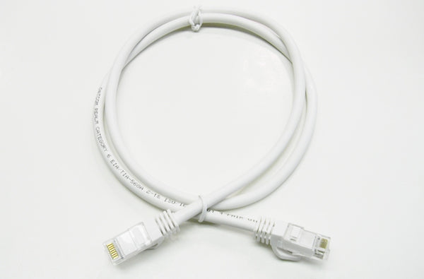 Datcom Realm Ethernet Cat6 white patch cable x 3 feet