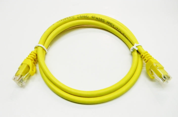 Datcom Realm Ethernet Cat6 yellow patch cable x 3 feet