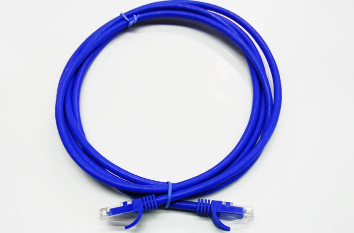 Datcom Realm Ethernet Cat6 blue patch cable x 8 feet