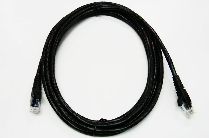 Datcom Assured outdoor Ethernet Cat6 black patch cable x 6 feet