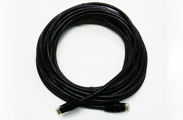 Datcom Realm Ethernet Cat6 black patch cable x 75 feet