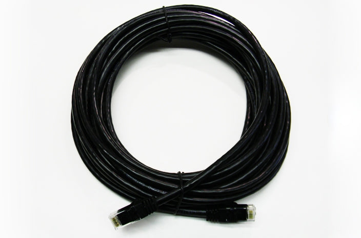 Datcom Realm Ethernet Cat6 black patch cable x 30 feet